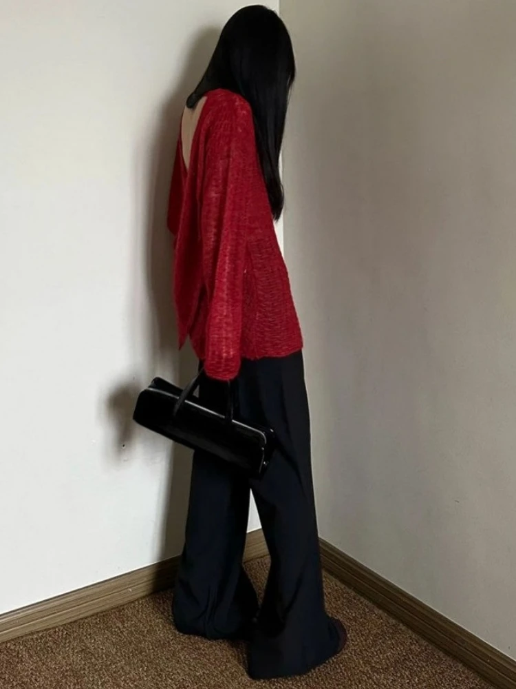 Y2K See-Through Knitted Women' - T-Shirts 评论和价格