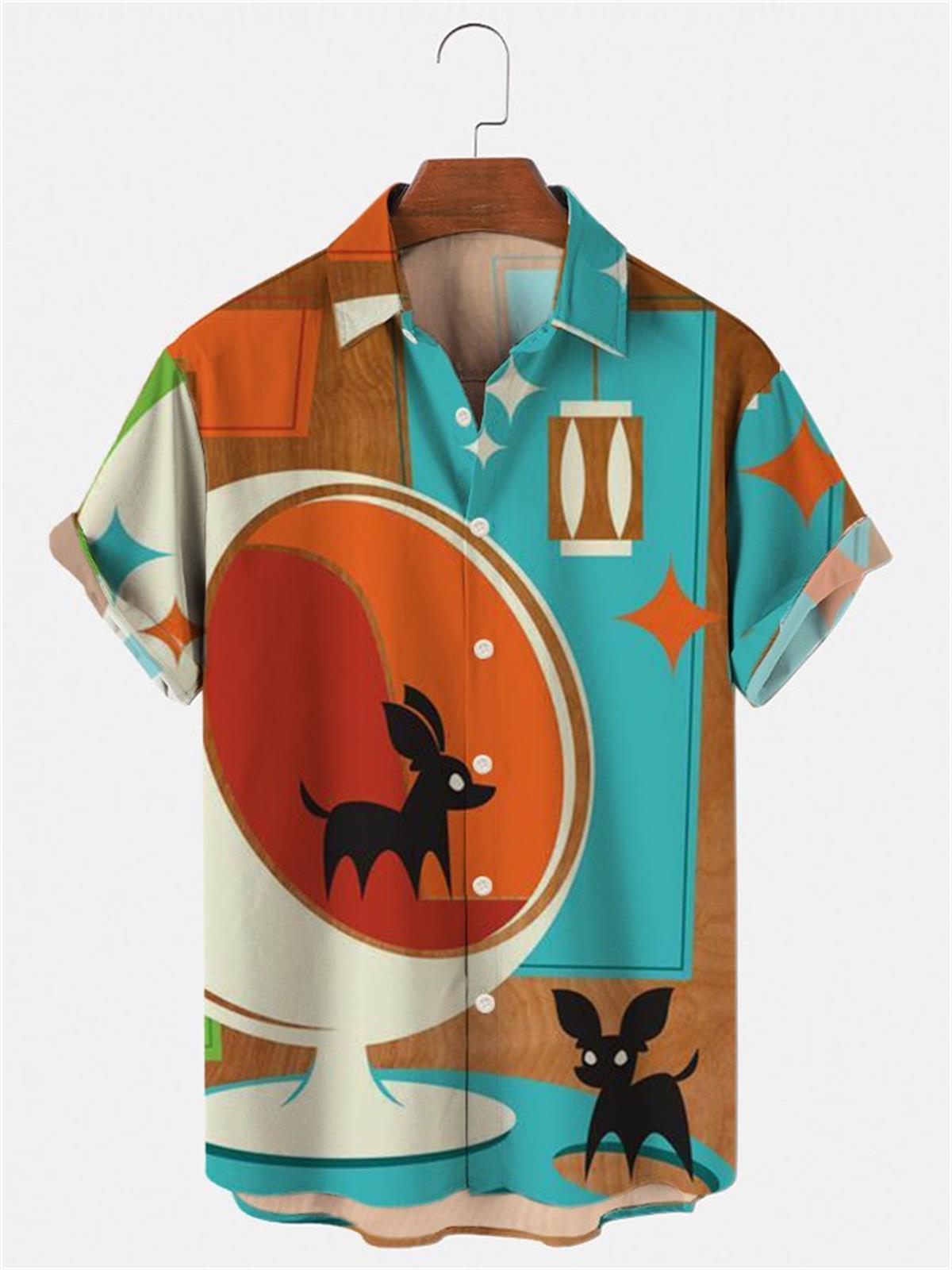 Men's Hawaiian T-Shirt, 3d Flo - Vintage Hawaiian Floral Shirt 评论和价格